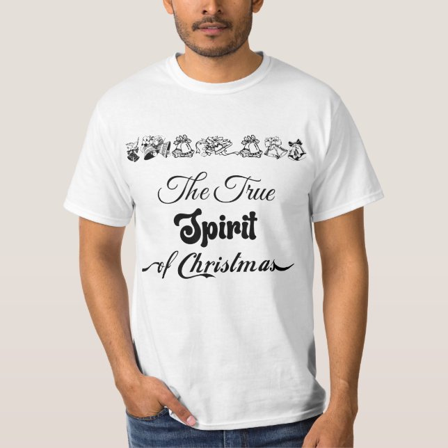 Le Véritable Esprit de Noël : T-shirt Amour et Joi (Devant)