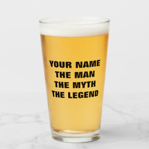 Le verre à bière personnalisé cadeau homme mythe l