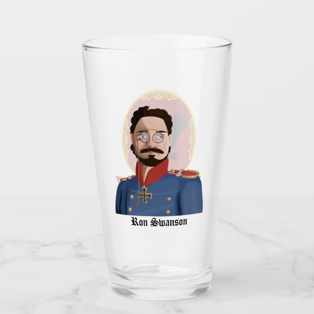 Le verre de bière Ron Swanson (Devant)