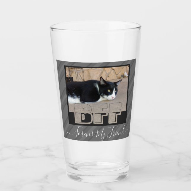 Le verre photo de mon ami pour toujours (Devant)