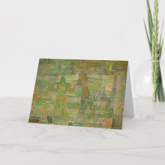 Le vert aiment la carte de voeux de Klee