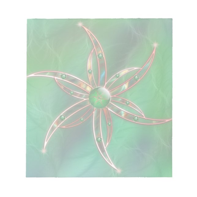 Le vert comme bloc-notes en laiton (Devant)