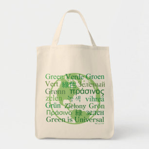 Le vert est sac fourre-tout organique universel