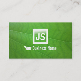 Le vert moderne de nature laisse le carte de