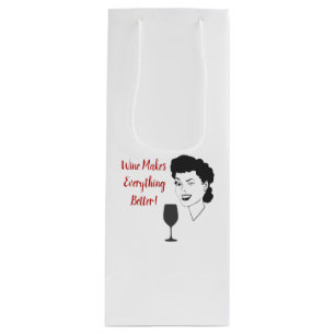 Le Vin Rend Tout Meilleur Sac Cadeau