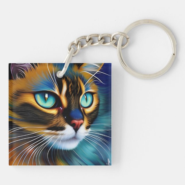 Le visage d'un mignon Lynx pointe Siamese (Dos)