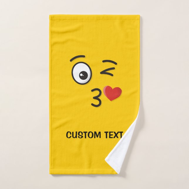 Le visage Jetant un baiser (Serviette à main)