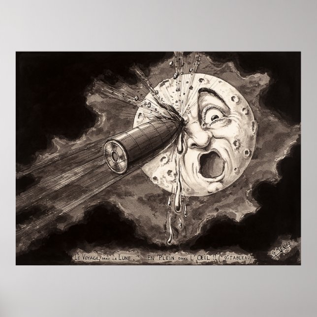 Le voyage dans la lune (1902 poster (Vorne)