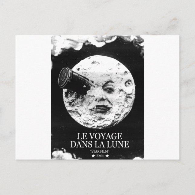 Le Voyage Dans La Lune (Eine Mondreise) Postkarte (Vorderseite)