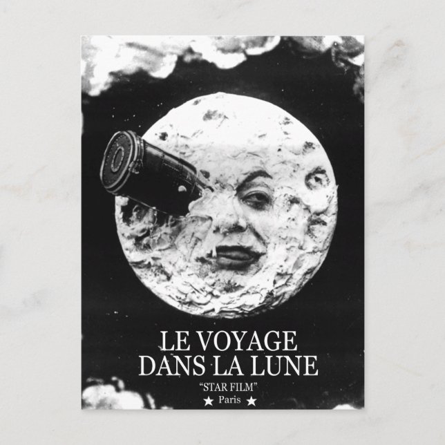 Le Voyage Dans La Lune (Eine Mondreise) Postkarte (Vorderseite)