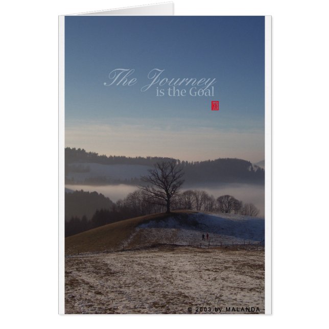 Le voyage est l'objectif (Devant)