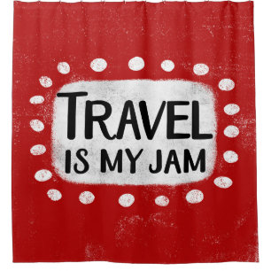 Le Voyage Est Mon Rideau De Douche De Jam