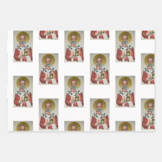 Le vrai Santa Claus / St. Nicholas papier d'envelo