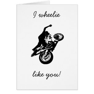 Le wheelie I vous aiment !
