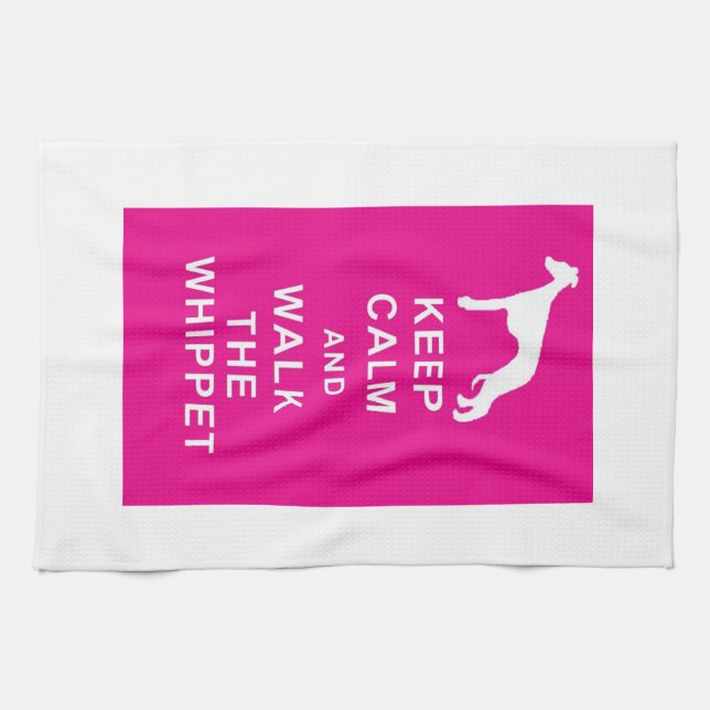 Le whippet gardent la promenade calme la serviette (Horizontal)