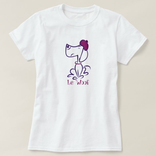 Le Woof Dackel T-Shirt (Design vorne)