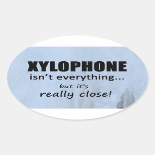 Le Xylophone n'est pas tout Sticker ovale
