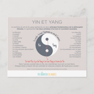 Le Yin et le Yang Postkarte