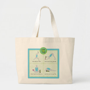 Le yoga de vin pose le grand sac fourre-tout