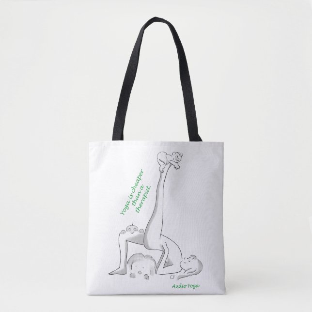 Le yoga est moins cher qu'un thérapeute - Sac four (Devant)
