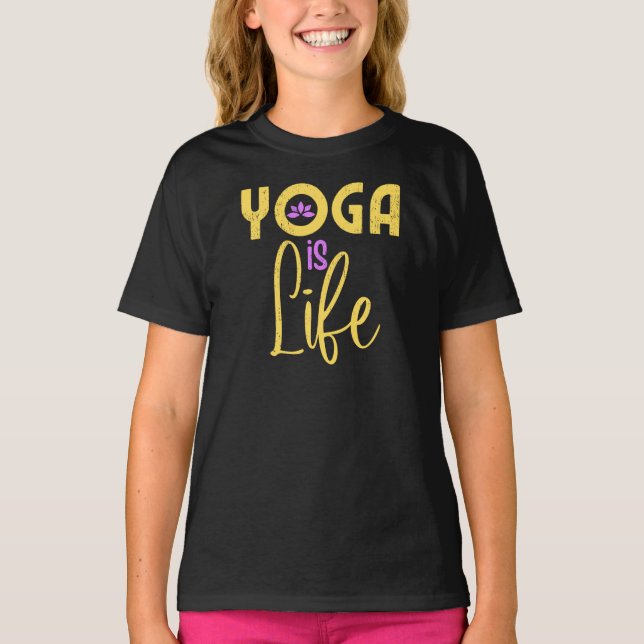 Le Yoga, T-shirt à vie (Devant)