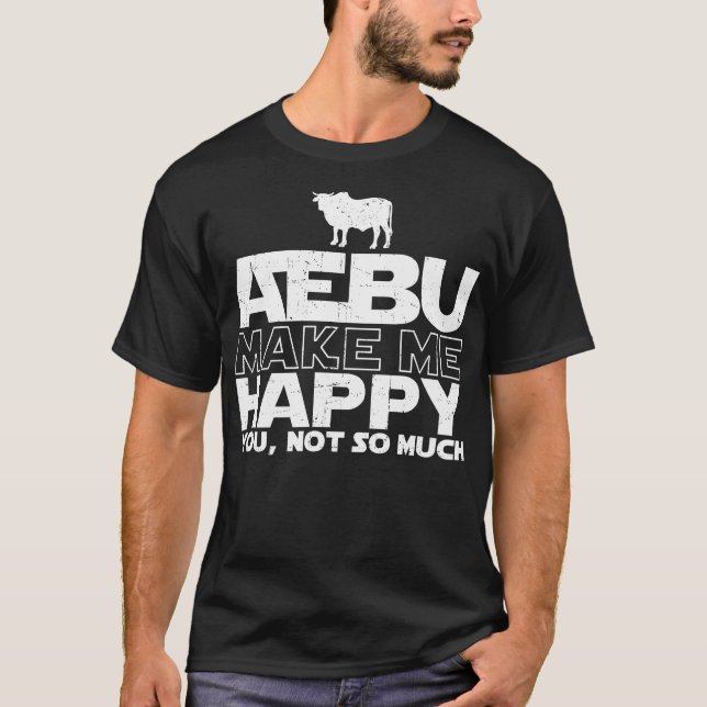 Le zébu me font le T-shirt heureux (Devant)