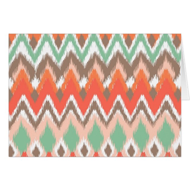 Le zigzag aztèque tribal de chevron barre le motif (Devant Horizontal)