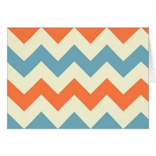 Le zigzag bleu orange de chevron barre le motif de