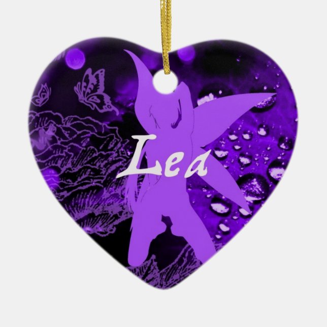Lea-Weihnachtsverzierung Keramikornament (Vorne)