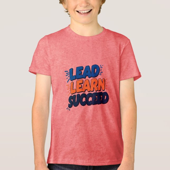 "Lead, Learn, Succeed: Motivierend Men's T - Shirt (Vorderseite)