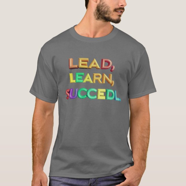 Lead, Learn, Success T-Shirt (Vorderseite)