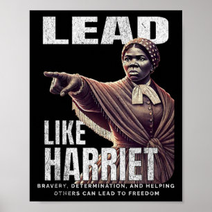 Lead wie Harriet Black History Afro American June Poster