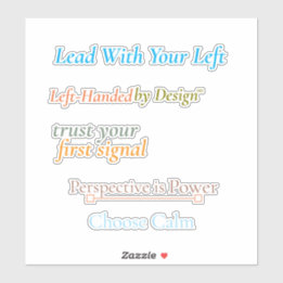 Lead With Your Left Sticker Sheet