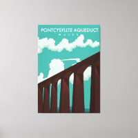 Leaderfoot Viadukt Scotland Reiseplakat Leinwand P