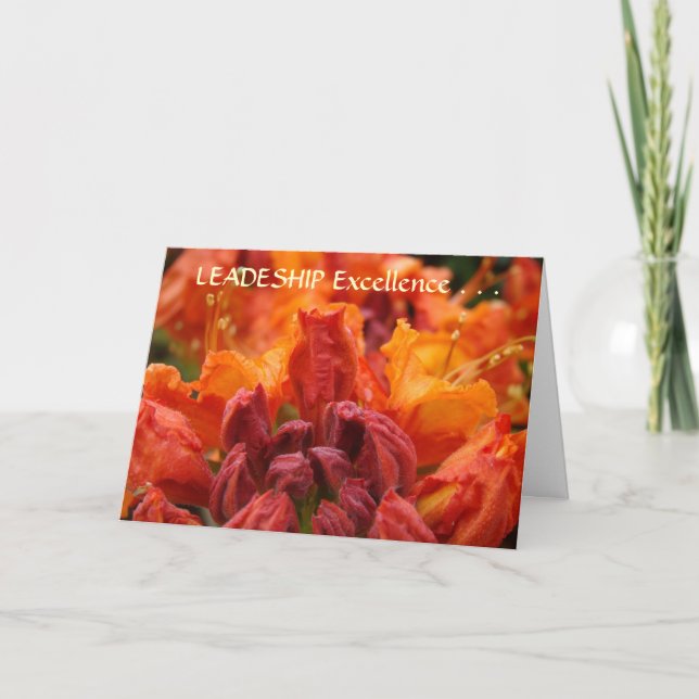 LEADERSHILFE EXCELLENCE Card Orange Rhodie Card Dankeskarte (Vorderseite)