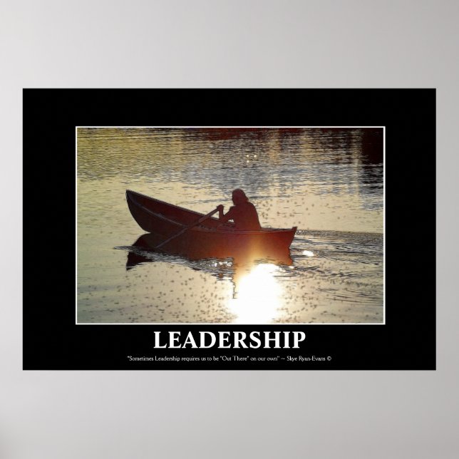 LEADERSHING Ruwing Motivierend Art Poster (Vorne)
