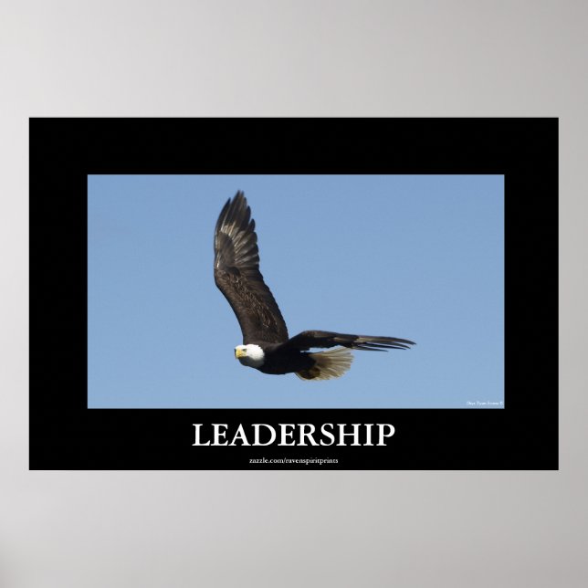 LEADERSHIP Bald Eagle Motivational Poster (Devant)