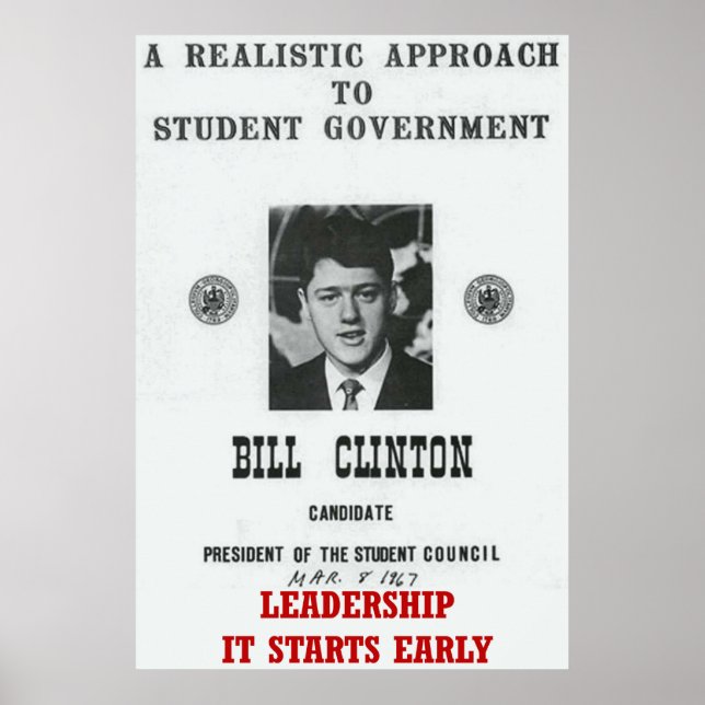 Leadership Bill Clinton at Georgetown University P Poster (Vorne)