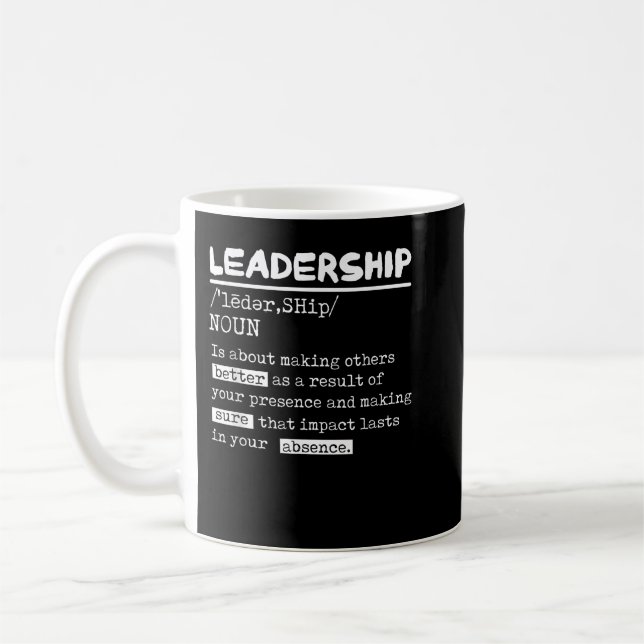 Leadership Definition Leader Office Teamwork Infla Kaffeetasse (Links)
