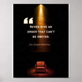 Leadership Posters - Douglas MacArthur Poster