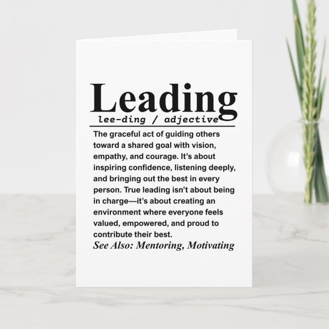 Leading Karte (Vorderseite)