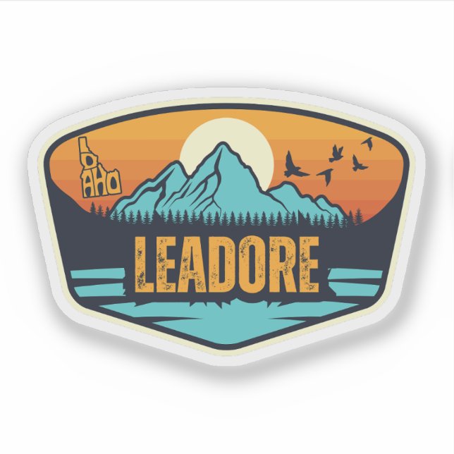 Leadore, Idaho Aufkleber (Vorderseite)