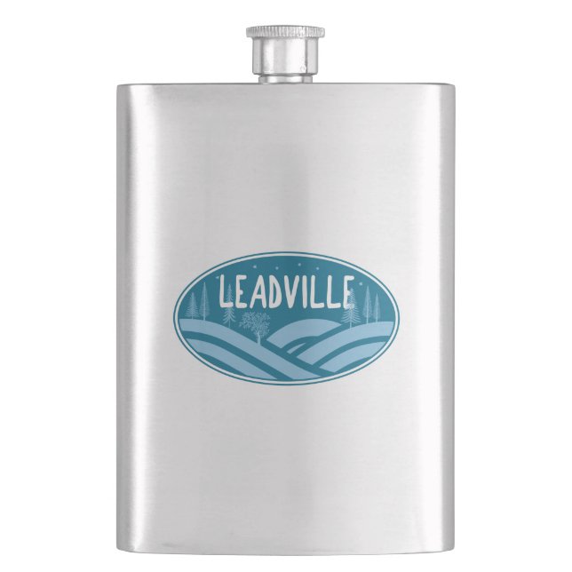 Leadville Colorado Außenbereich Flachmann (Vorderseite)