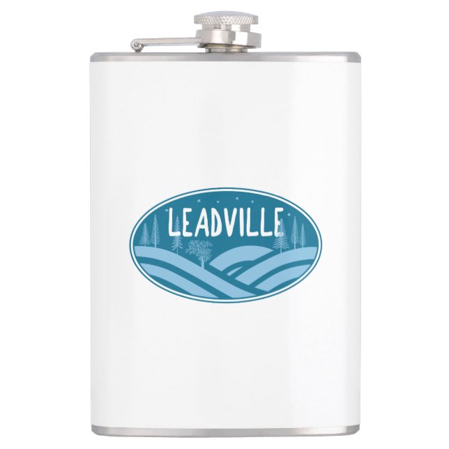 Leadville Colorado Außenbereich Flachmann (Vorderseite)