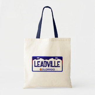 Leadville Colorado Blauer Nummernschild Tasche
