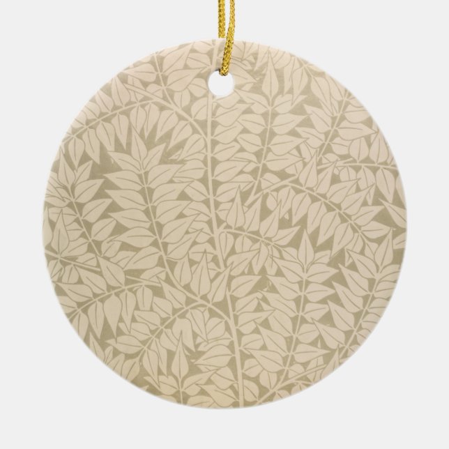 Leaf and Branch Pattern (von William Morris) Keramik Ornament (Vorne)