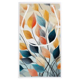 Leaf Background Wallpaper Gift Bag Kleine Geschenktüte