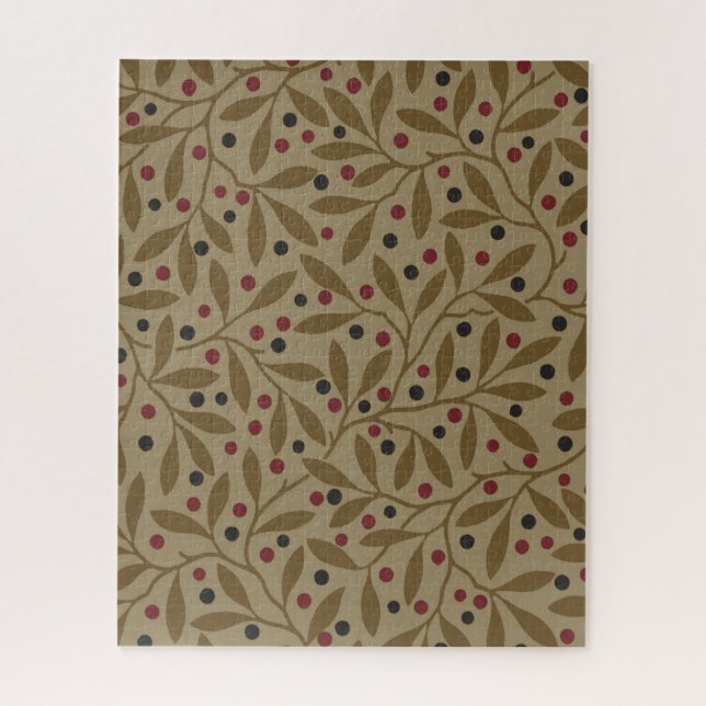 Leaf Berry Classic Hübsches Muster Kunst (Vertikal)