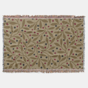 Leaf Berry Classic Hübsches Muster Kunst Decke