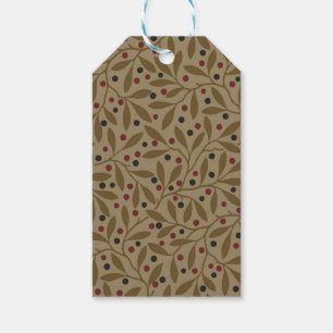 Leaf Berry Classic Hübsches Muster Kunst Geschenkanhänger